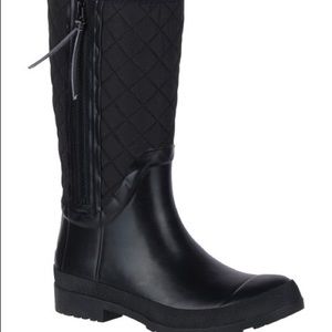Black Sperry rainboots